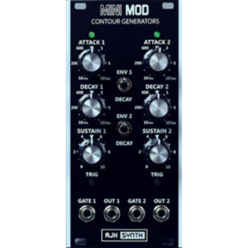 AJH Synths MiniMod Dual Contour Eurorack Module (Vintage Black)