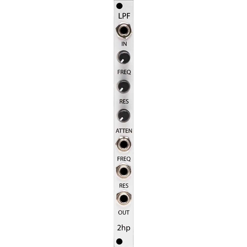 2hp LPF Eurorack Filter Module (Silver)