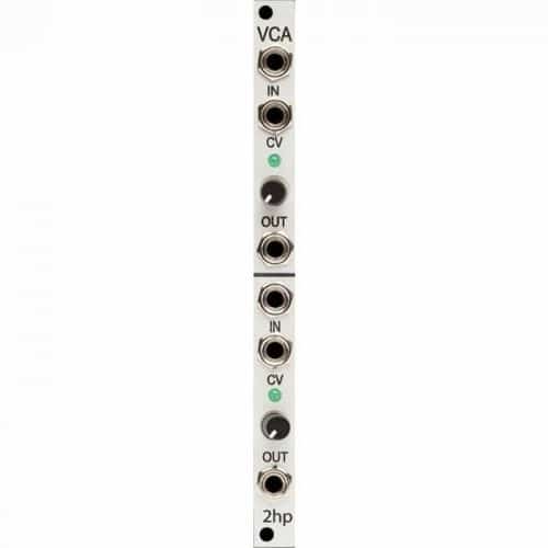 2hp VCA Eurorack Module (Silver)