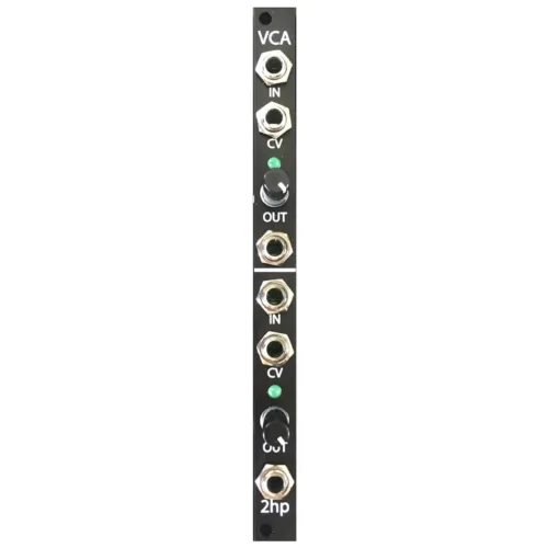 2hp VCA Eurorack Module (Black)
