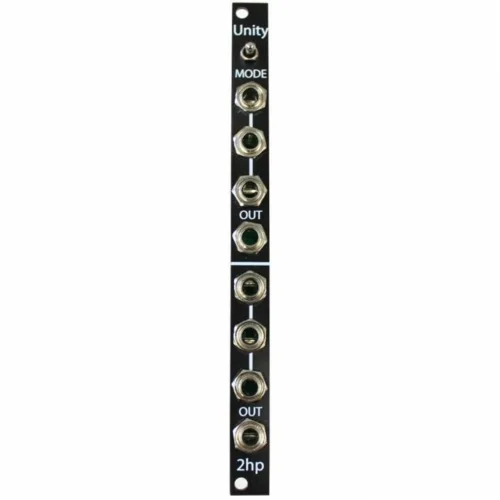 2hp Unity Eurorack Mixer Module (Black)
