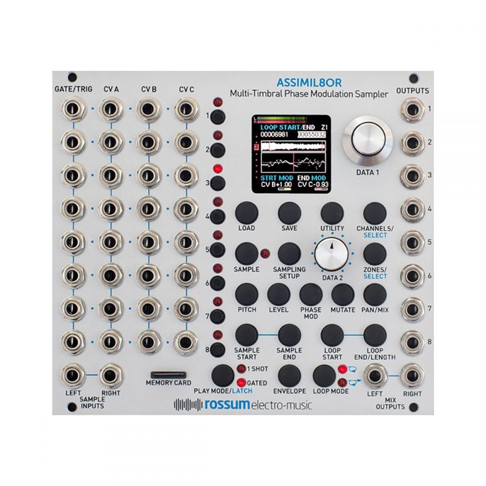 Rossum Electro-Music Assimil8or Eurorack Sampler Module (Silver)