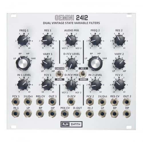 AJH Synths Gemini 2412 Eurorack Dual Filter Module (SEM) (Silver)