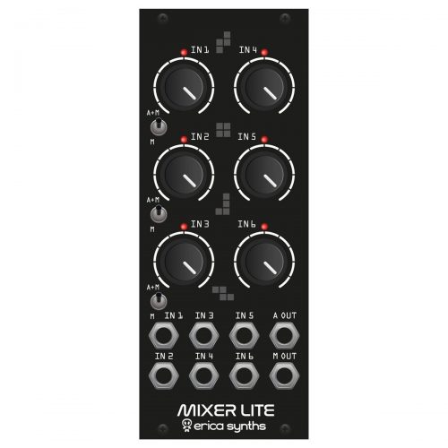 Erica Synths Drum Mixer Lite Eurorack Module (Black)