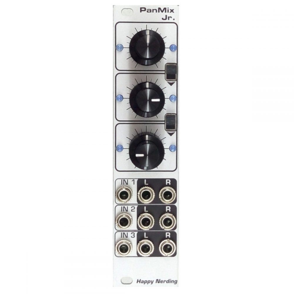 Happy Nerding PanMix Jr Eurorack Stereo Mixer Module (Silver)