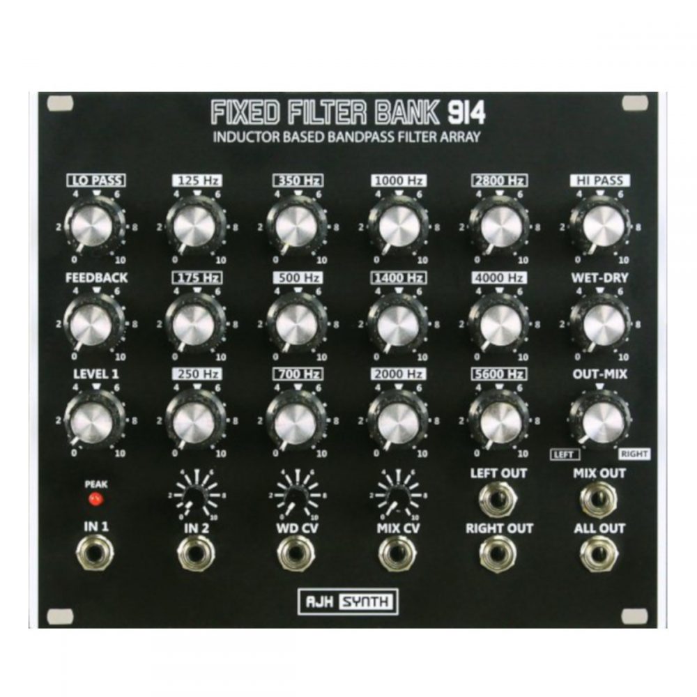 AJH Synth Fixed Filter Bank 914 Eurorack Module (Black)
