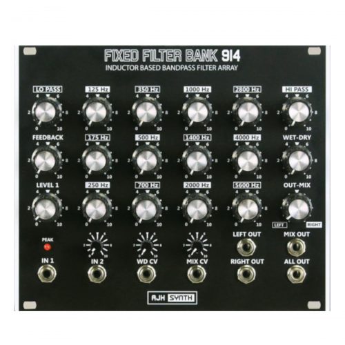 AJH Synth Fixed Filter Bank 914 Eurorack Module (Black)