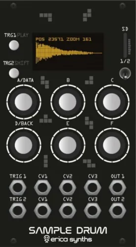 Erica Synths Sample Drum Eurorack Sampler Module