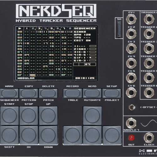 XOR Electronics NerdSEQ Eurorack Tracker Sequencer Module (Black)