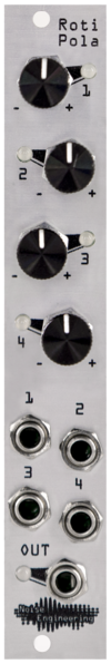 Noise Engineering Roti Pola Eurorack Attenuverting CV Mixer Module (Silver)