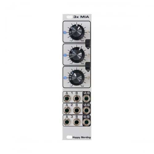 Happy Nerding 3xMIA Eurorack Voltage Controller Mixer Module (Silver)