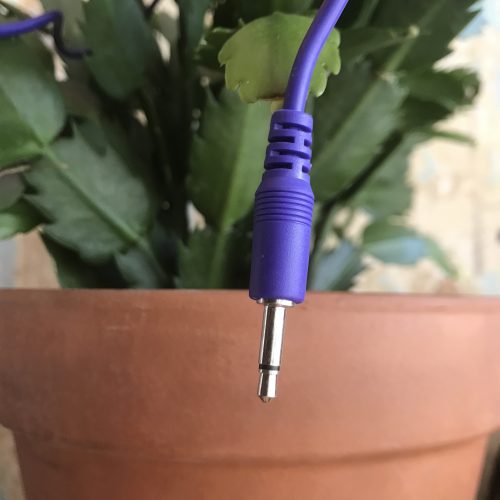 Elevator Sound Cables Purple 90cm Straight Eurorack (Single)