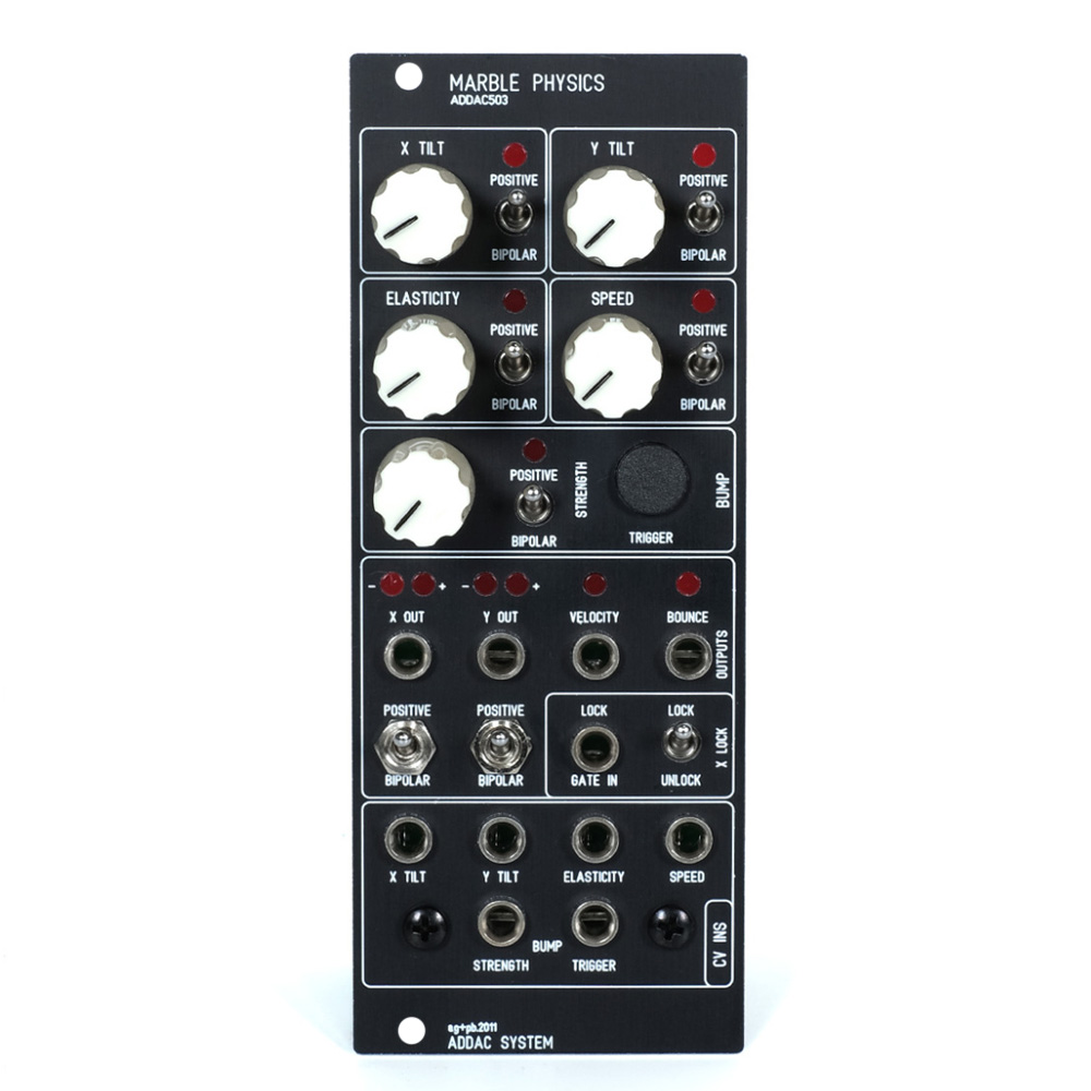 ADDAC 503 Marble Physics CV Generator Eurorack Module (Black)