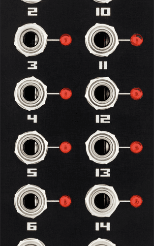 XOR Electronics NerdSEQ More Triggers 16 Eurorack Expander Module (Black)