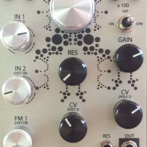 Schlappi Engineering 100 Grit Eurorack Touch Controlled Distortion Module (Silver)