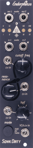 Endorphin.es Squawk Dirty To Me Eurorack Filter Module (Black)