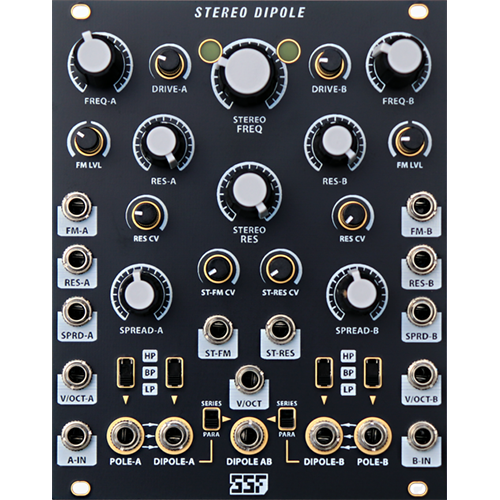 Steady State Fate Stereo Dipole Eurorack Filter Module (Black)