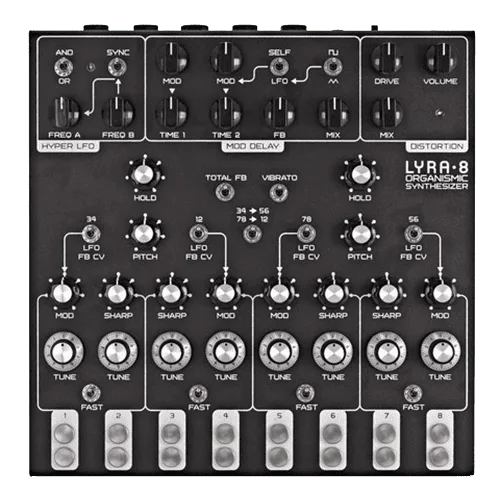 Soma Laboratory Lyra-8 Organismic Analog Synthesizer (Black)