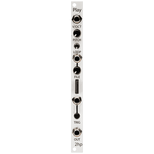 2hp Play Eurorack Sample Player Module (Silver)