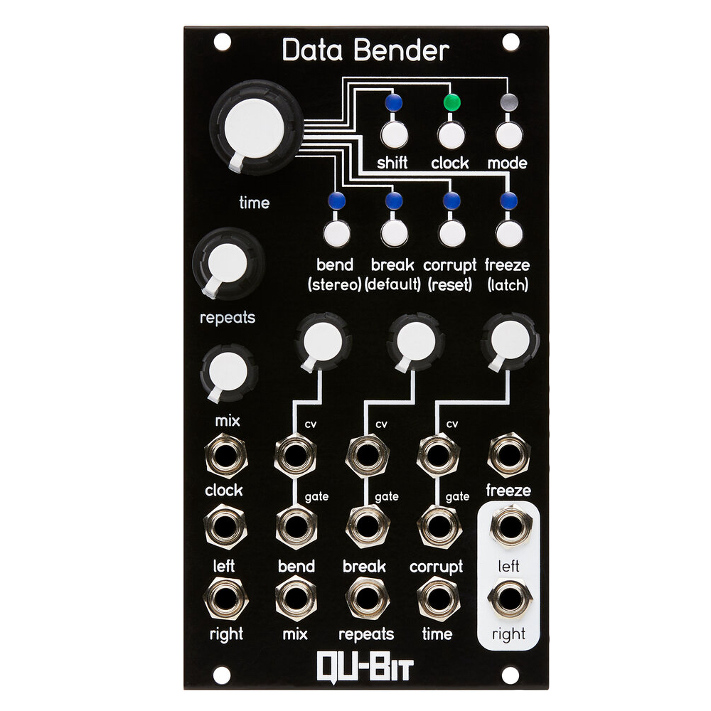 Qu-Bit Electronix Data Bender Eurorack Circuit Bent Digital Audio Buffer Module (Black)