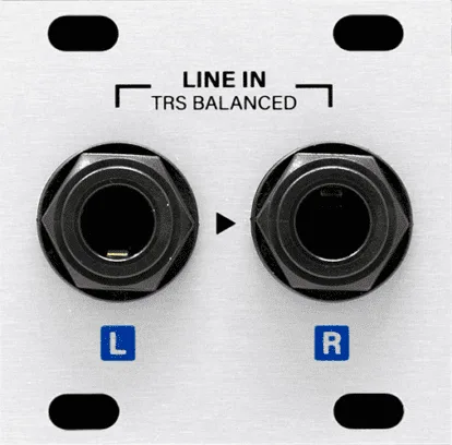 Intellijel Stereo Line In Jacks 1u Eurorack Audio Input Module