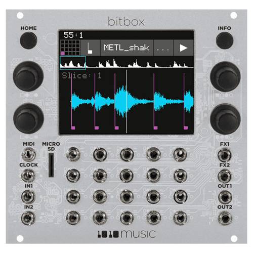 1010 Music Bitbox Mk2 Eurorack Sampler Module (Silver)