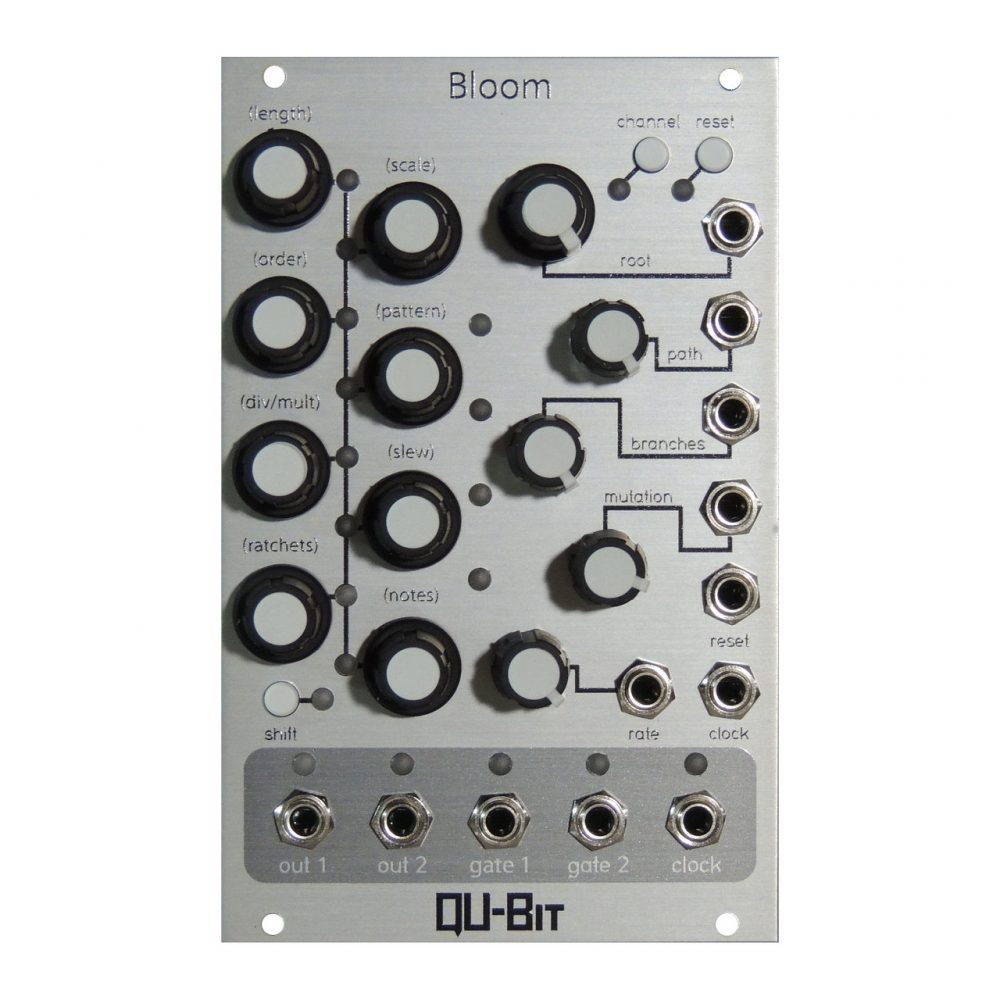 Qu-Bit Electronix Bloom Eurorack Fractal Sequencer Module (Silver)