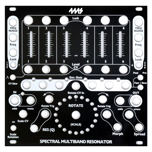 4ms Spectral Multiband Resonator Black Faceplate (Faceplate Only)