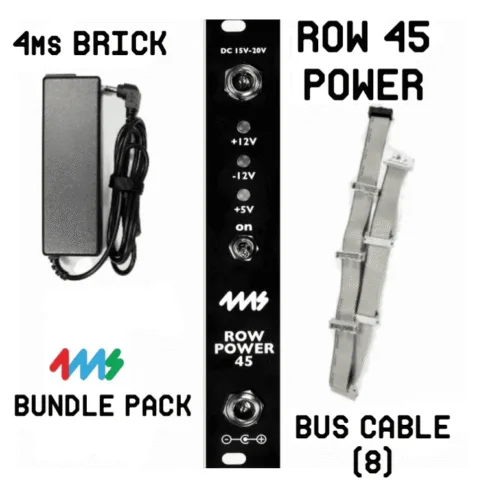 4ms Row Power 45 Eurorack Power Module Bundle