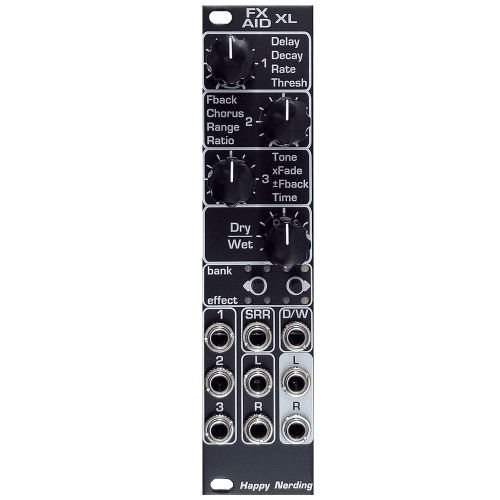 Happy Nerding FX Aid XL Eurorack Stereo Multi-FX Module (Black)