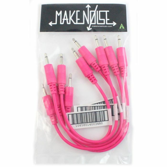 Make Noise Patch Cables Hot Pink 5 pack (15cm)