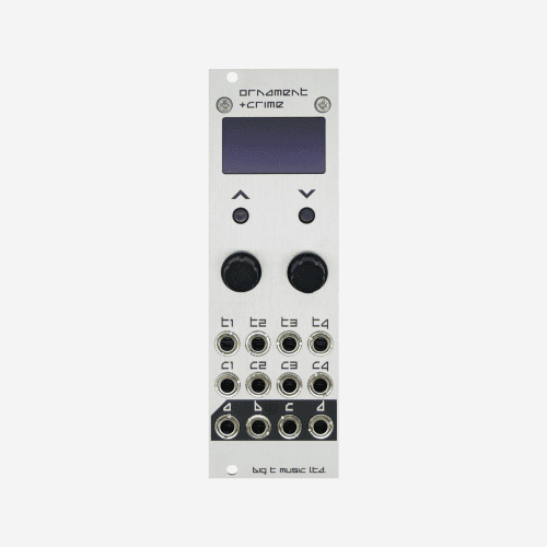 Big T Music Ornament and Crime Eurorack Module (Silver)