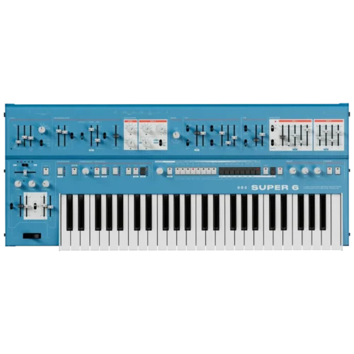UDO Super 6 Binaural Polyphonic Analog Hybrid Synthesizer (Blue)
