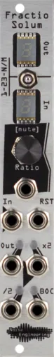 Noise Engineering Fractio Solum Eurorack Clock Divider Module (Silver)