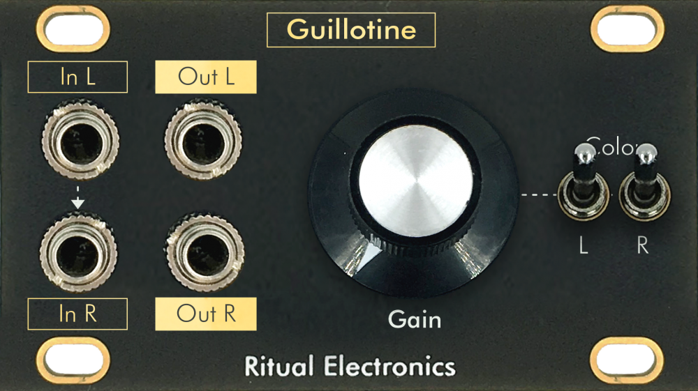 Ritual Electronics Guillotine 1U (Pulp Logic) Eurorack Distortion Module