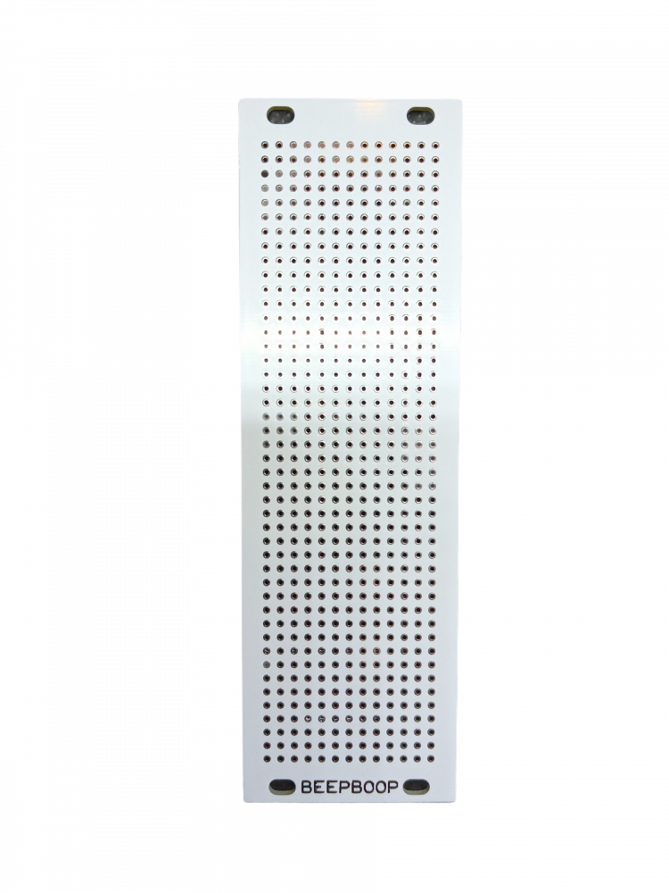 BeepBoop Electronics Eurorack Perfboard Blank Panel 8hp (White)