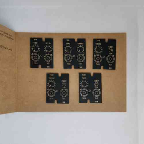 XODES XX8 Placeholders 6HP 1U Blanking Panels (5 Pack)