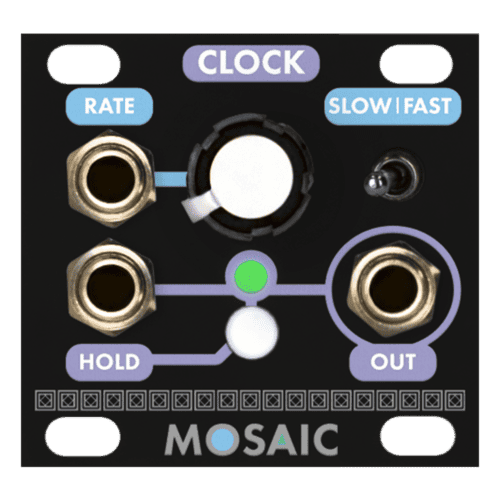 Mosaic 1U Eurorack Clock Module (Black)