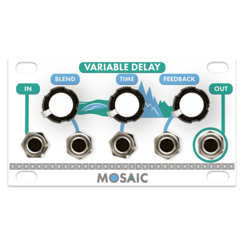 Mosaic 1U Eurorack Variable Delay Module (White)