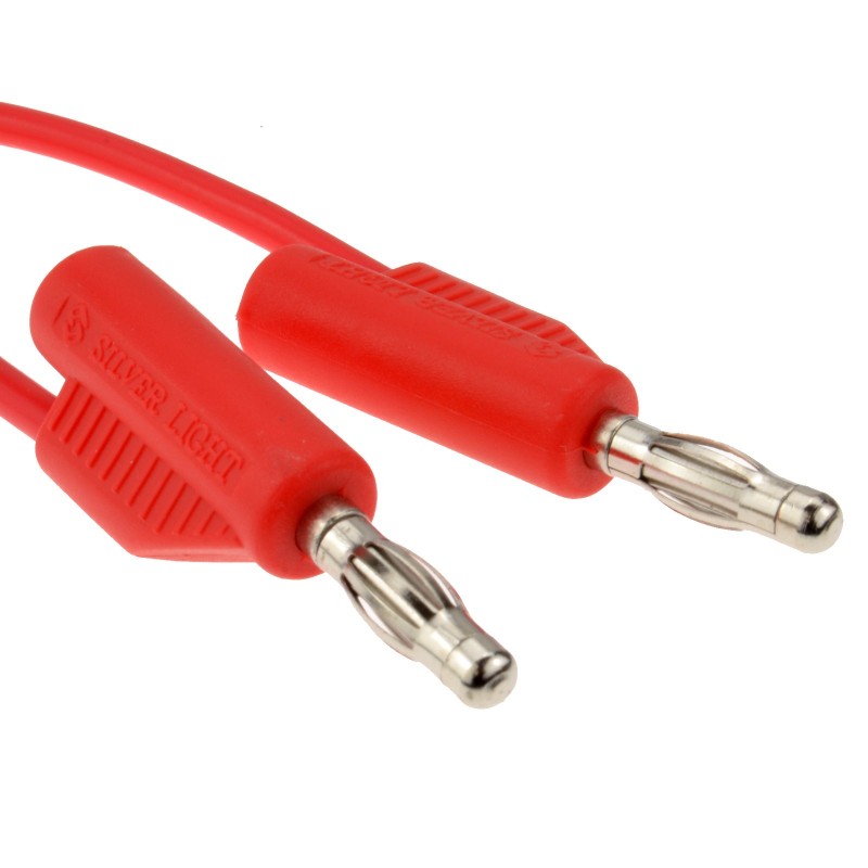 Stackable Banana Plug Cable 1m (RED)