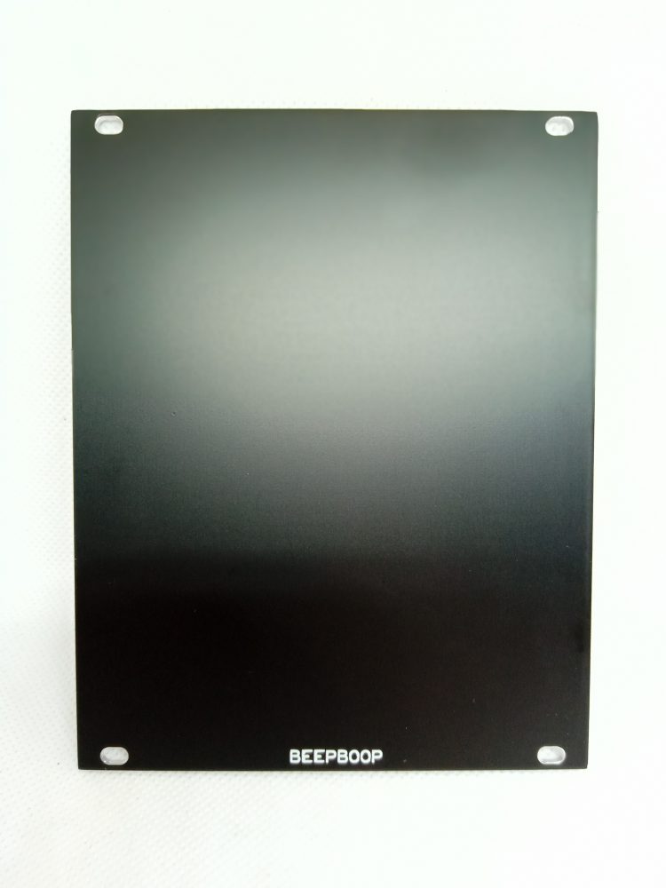 BeepBoop Electronics Eurorack Blank Panel 20hp (Black Perfboard)