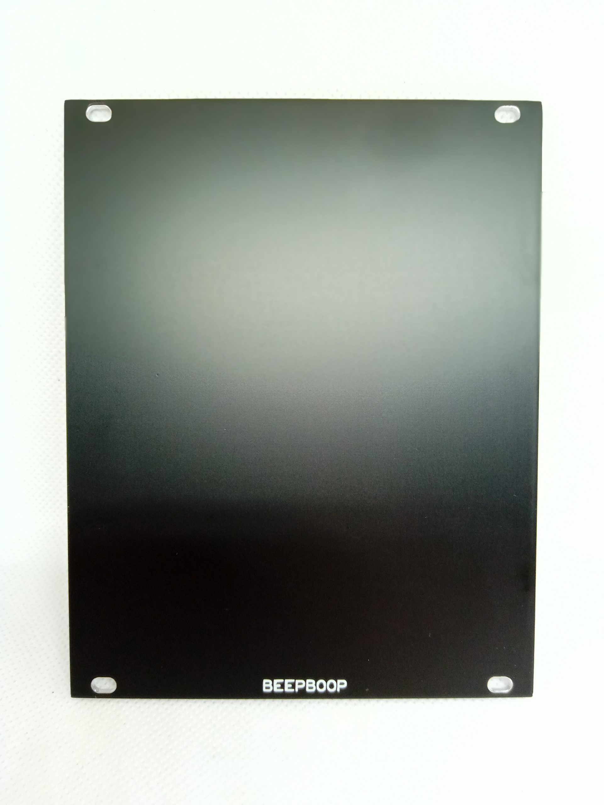 BeepBoop Electronics Eurorack Blank Panel (3U 20hp Black)