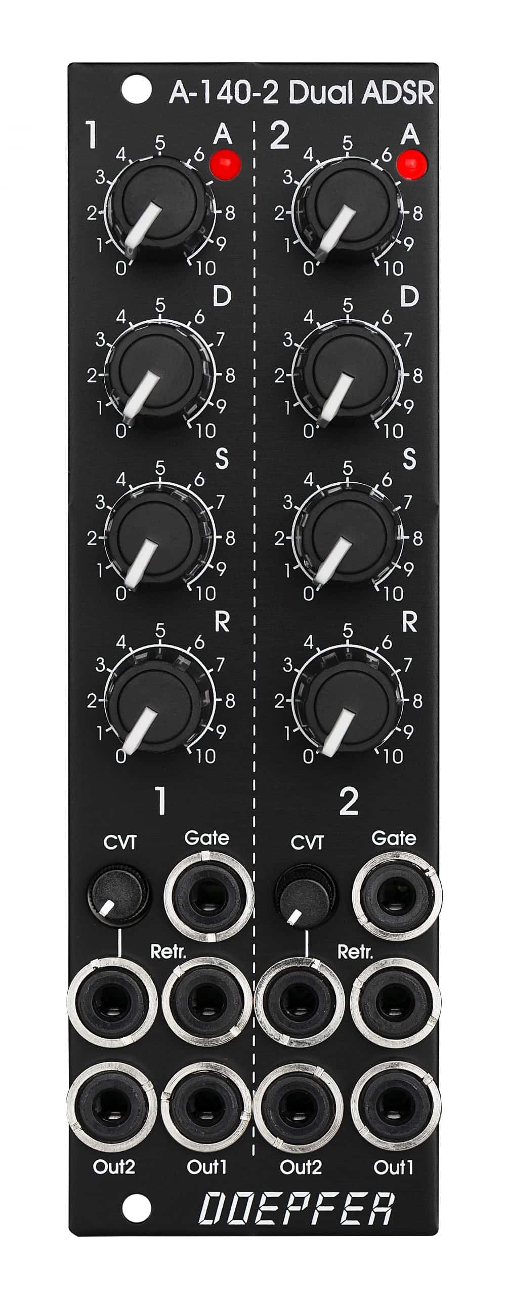 Doepfer A-140-2V Eurorack Dual ADSR Envelope Module (Black
