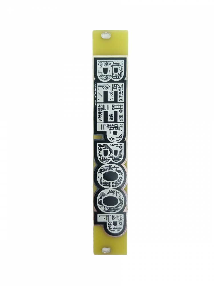 BeepBoop Electronics Eurorack Perfboard Blank Panel 4hp (Transparent)