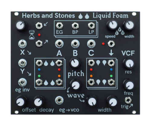 Herbs and Stones Liquid Foam Eurorack Synthesiser Module