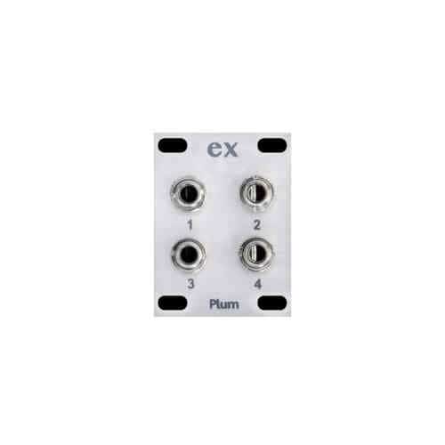 Plum Audio ex6 CV Expander Eurorack Module (Silver)