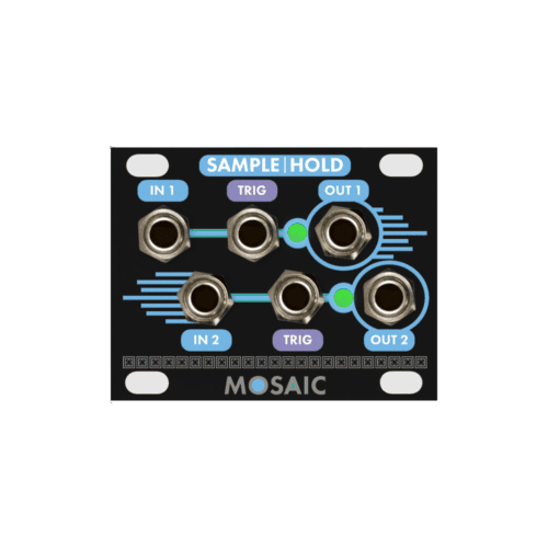 Mosaic 1U Sample & Hold Eurorack Module (Black)
