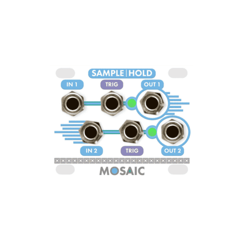 Mosaic 1U Sample & Hold Module Eurorack (White)