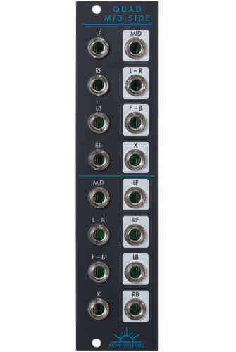 New Systems Instruments Quad Mid Side Mixer/Panner/Quad Utility Eurorack Module