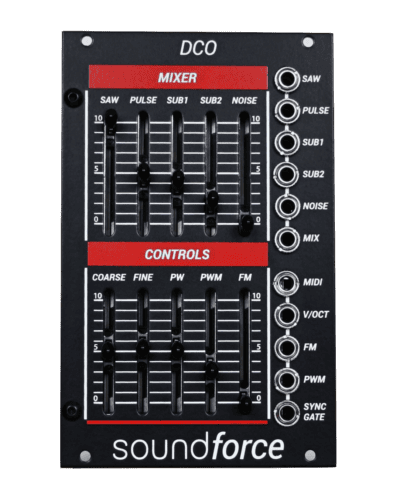 Soundforce DCO Eurorack Oscillator Module (Juno 60) Updated (Black)